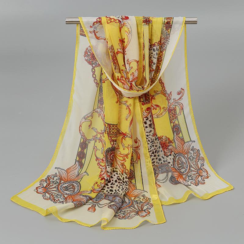 Fashion Women Printed Beach Scarf Bohemia Flower Summer Hijab Shawls And Wraps Female Foulard Sunscreen Sun Protection Shawls