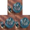 Luxury Water Drop Pendant Necklace With Pearl Tassel Earrings And Rhinestone Set For Women