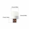 USB Plug Mini USB Night Light Warm White Mini Size Warm White Night Lamp Mobile Power Charging Eye Protection LED Night Lamp