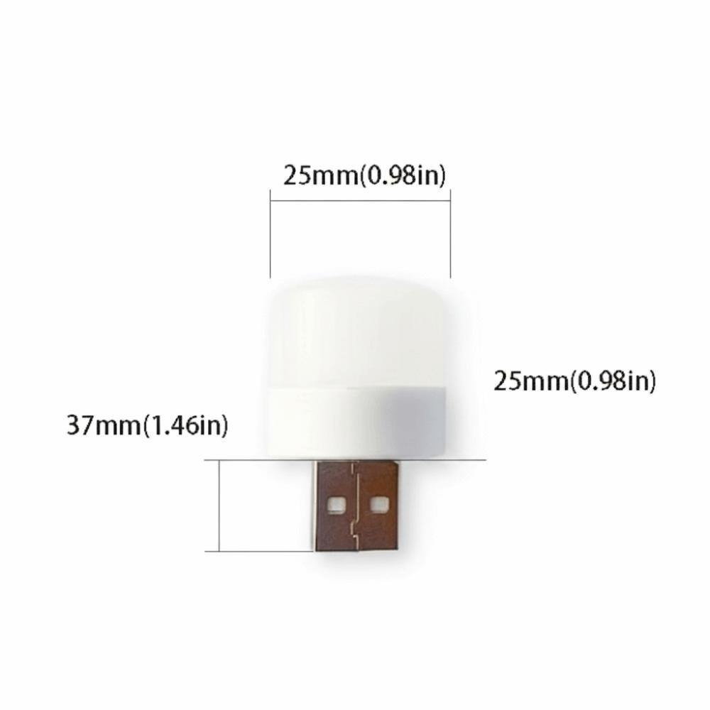 USB Plug Mini USB Night Light Warm White Mini Size Warm White Night Lamp Mobile Power Charging Eye Protection LED Night Lamp