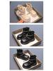 Girls' Ankle Martin Boots - 2025 Autumn/Winter Genuine Leather Sock-Style with Velvet Toddler Boots