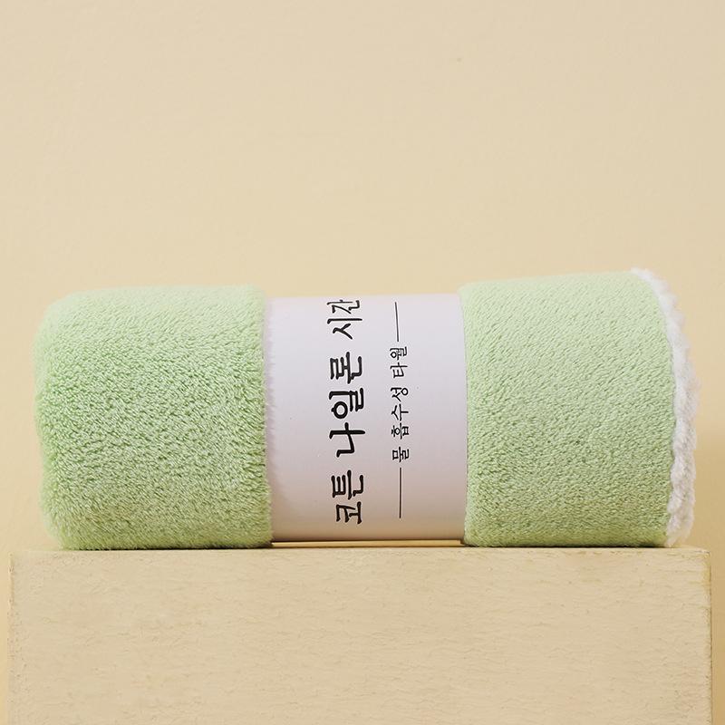 Coral Fleece Towel Thickened Absorbent Household Face Towel