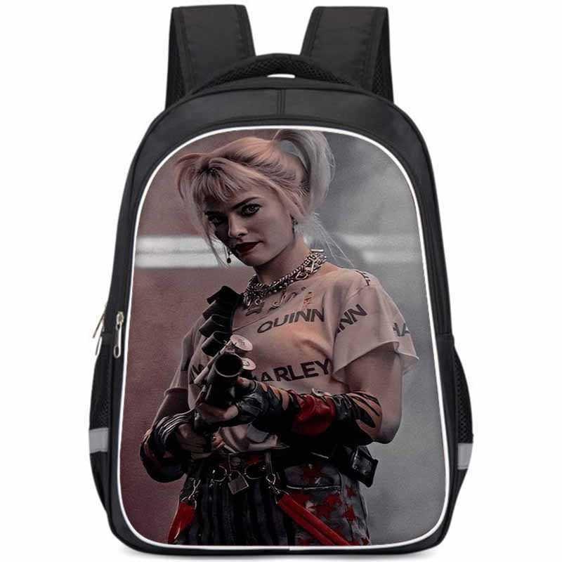 Harley Quinn Large Capacity Lightweight Oxford Fabric School Backpack For Kids