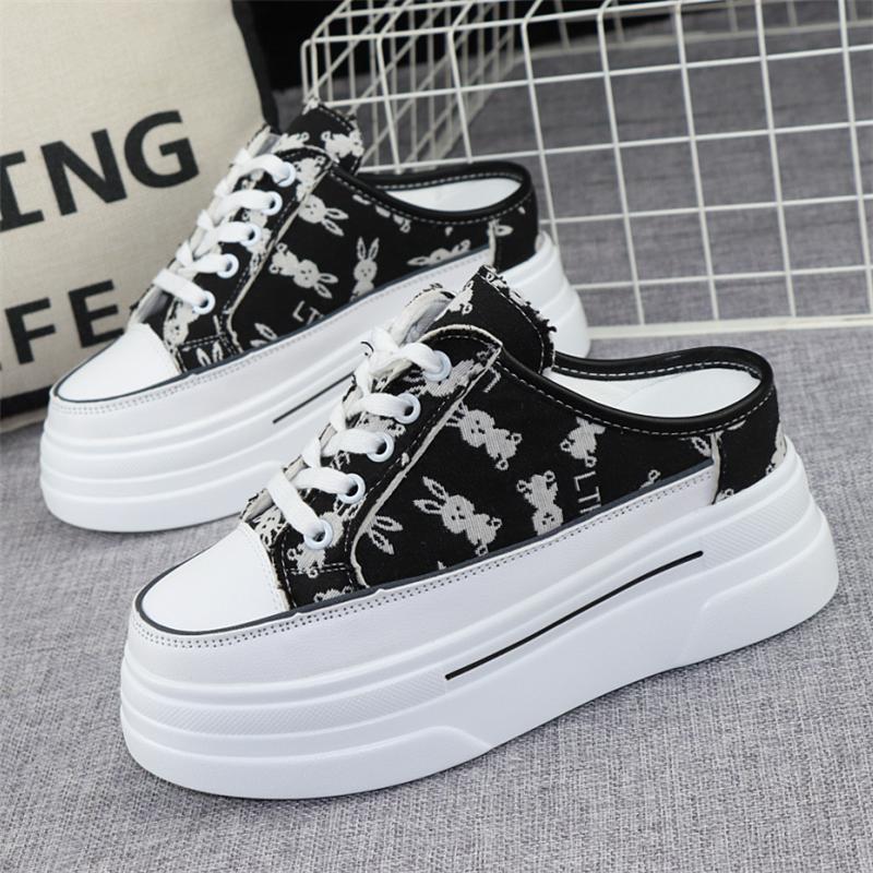 Модные полутапочки Baotou из парусины — фото 6