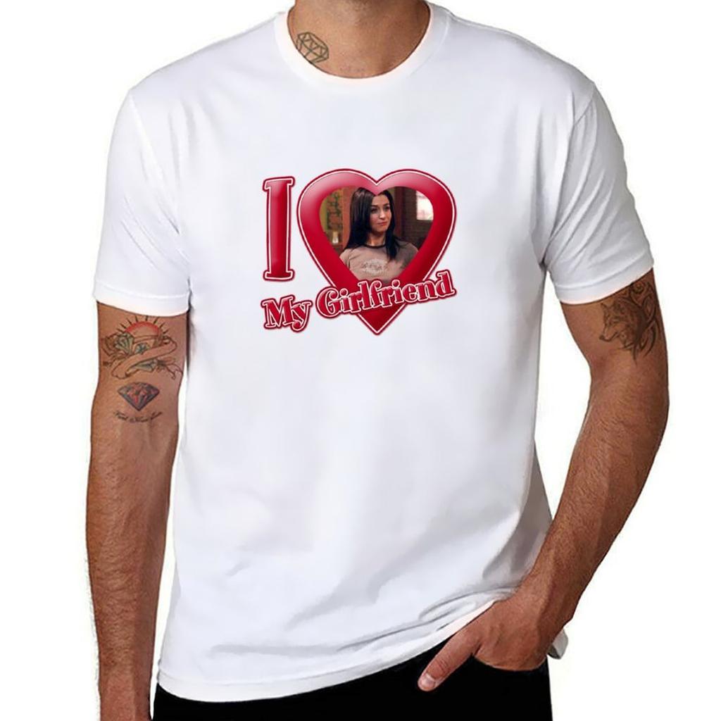 I Love My Girlfriend Gf Caterina Scorsone Amelia Shepherd T-Shirt Printed T Shirts for Man T Shirts for Man Pack White T-Shirt