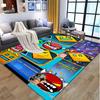Geometry Dash Pattern Rug, Indoor/Outdoor Mat, for Picnic, Gameroom, Bedroom, Office, Living Room, Home Decor Carpet, Birthday Gift