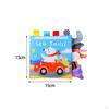3D Animal Baby Car Toys Crinkle Paper Early Educational Interactive Cloth Book for 6 To 18