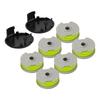String Trimmer Replacement Parts WA0014 Including Spools And Lines For Models WG168 WG184 WG190 WG191 Total Of 6 + Cap