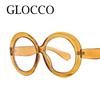 Blue Light Reading Eyewear Women's Presbyopic Stylish Black Screen Round Blocking Ladies Presbyopic Vintage Oversize Jet Computer Hyperopia Eyewear