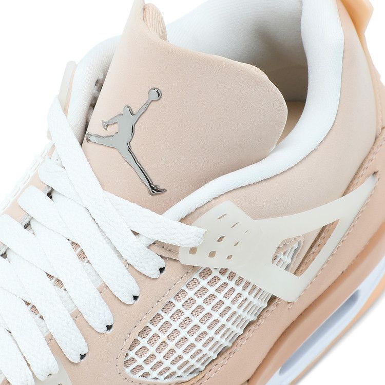Women's Sneakers Nike Jordan 4 Retro Shimmer (Women's) Shimmer/Bronze Eclipse-Orange Quartz-Metallic Silver