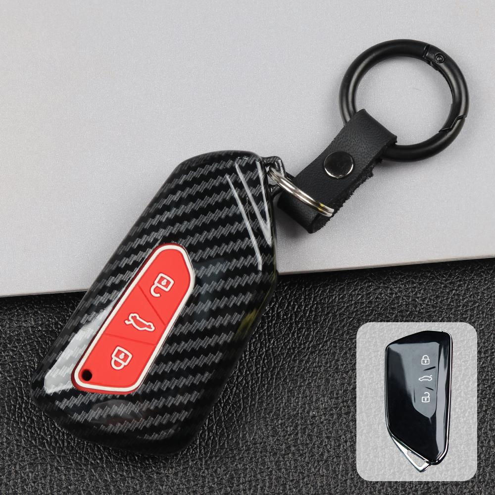 For VW Volkswagen Golf 8 Mk8 For Seat Leon MK 4 Tarraco Ateca For Skoda Octavia   3 Buttons Car Remote Key Cover