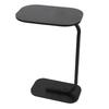 Sofa Side Table Space Saving MDF Tabletop Modern Sofa End Table with Carbon Steel Frame for Living Room Bedroom Balcony