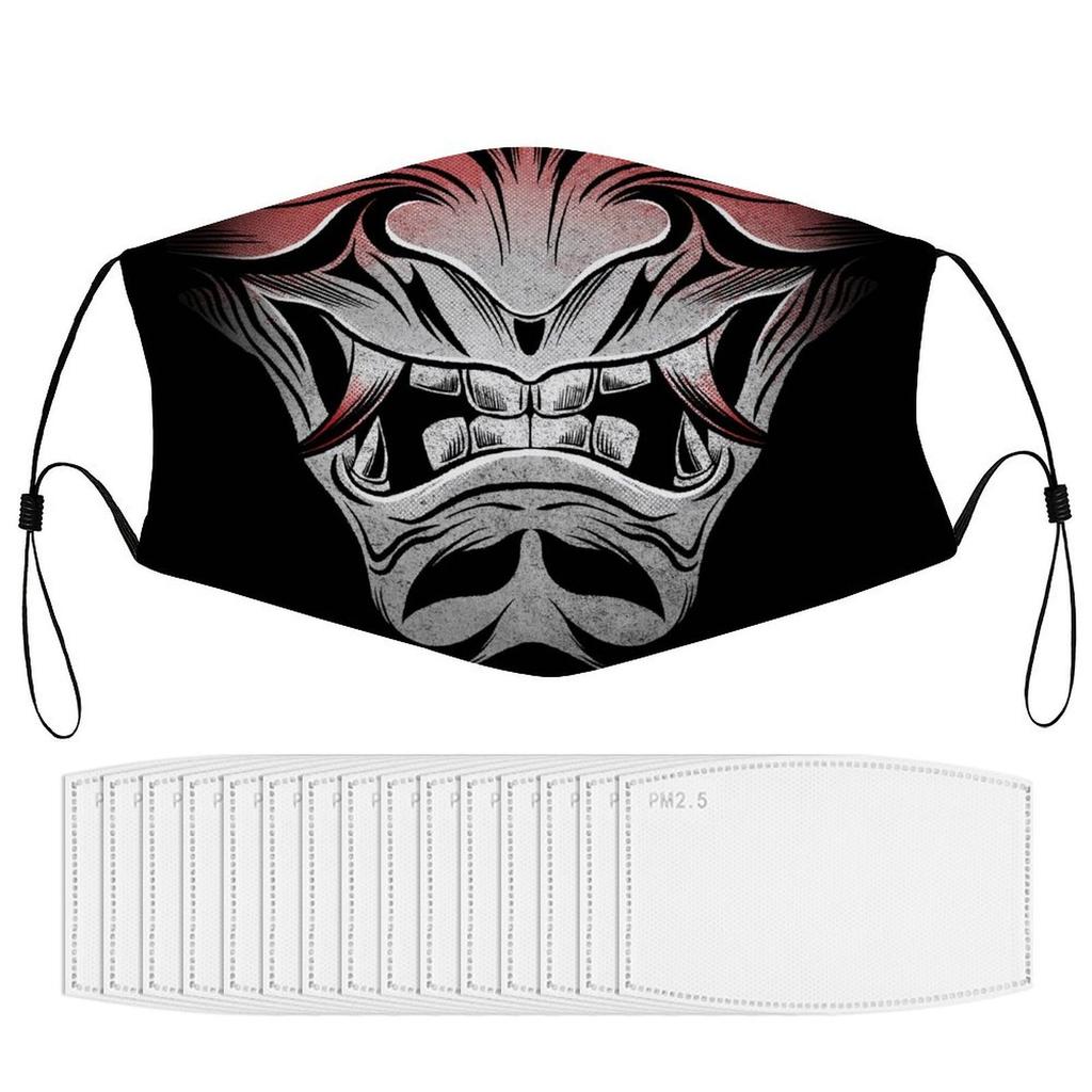 1Pack Protective Face Mask With Replaceable 5/10/15 Filters And Soft Nylon Stretch Fabric Offering Breathable Durable Daily Protection