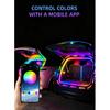 4M Car Trunk LED Strip Light RGB Rainbow Dynamic Chasing Light Universal Auto Trunk Decoration Exterior Interior LED Light 12V