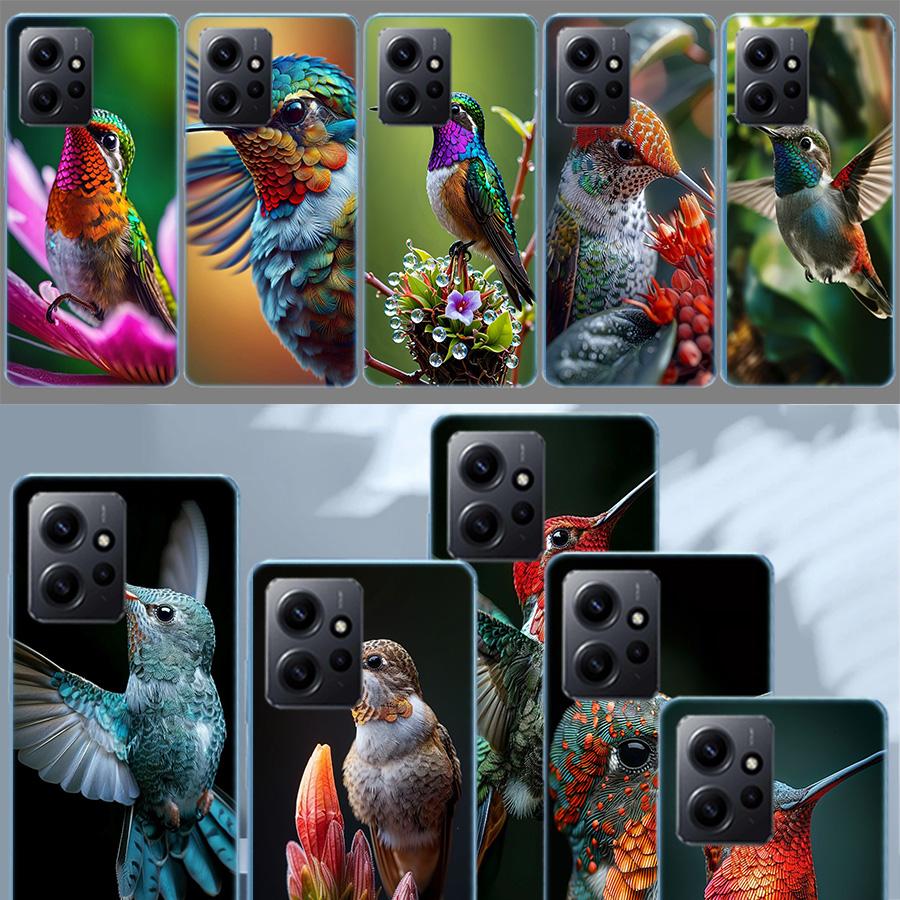 The Spirit of Hummingbirds Phone Case For Redmi Note 14 15 Pro 5G 13 12 Pro Plus 11 11T 11E 11S 10 Pro 10S 9 9S Cover Cell Clear