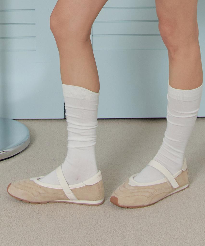 Victoria Shoes Aster Suede Ballerina (1159107-Beige)