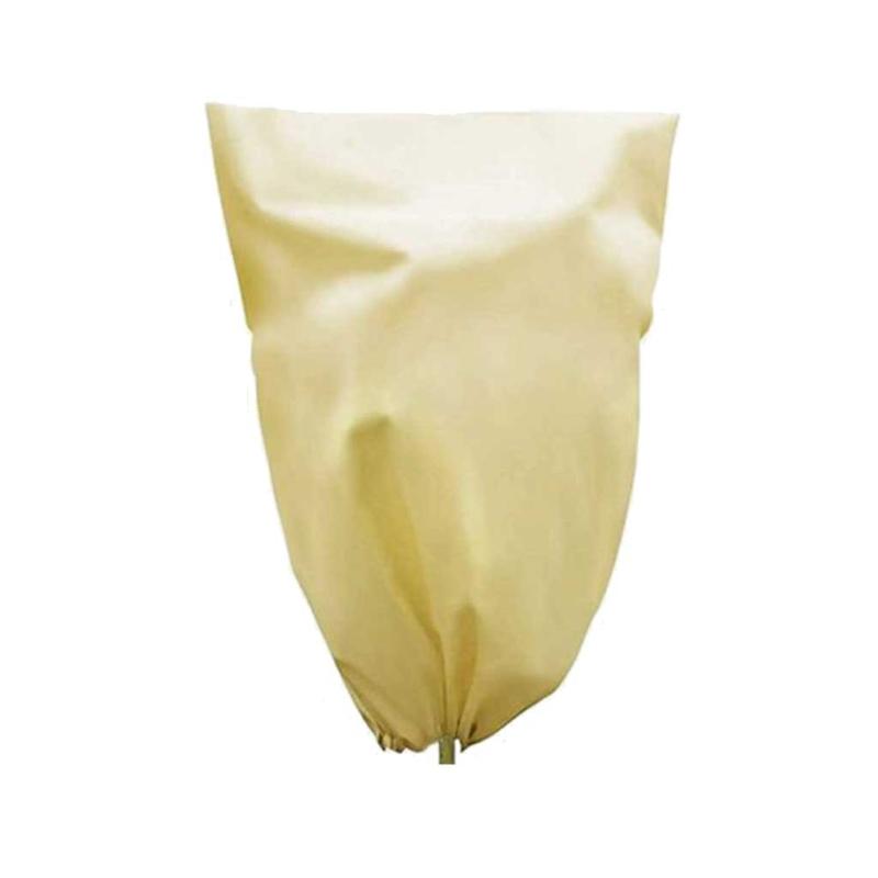 Antifreeze Plant Covers with Suck Rope Design Reusable PVC Non-woven Freeze for Protection Fits for Shrubs/ Potted Flowe