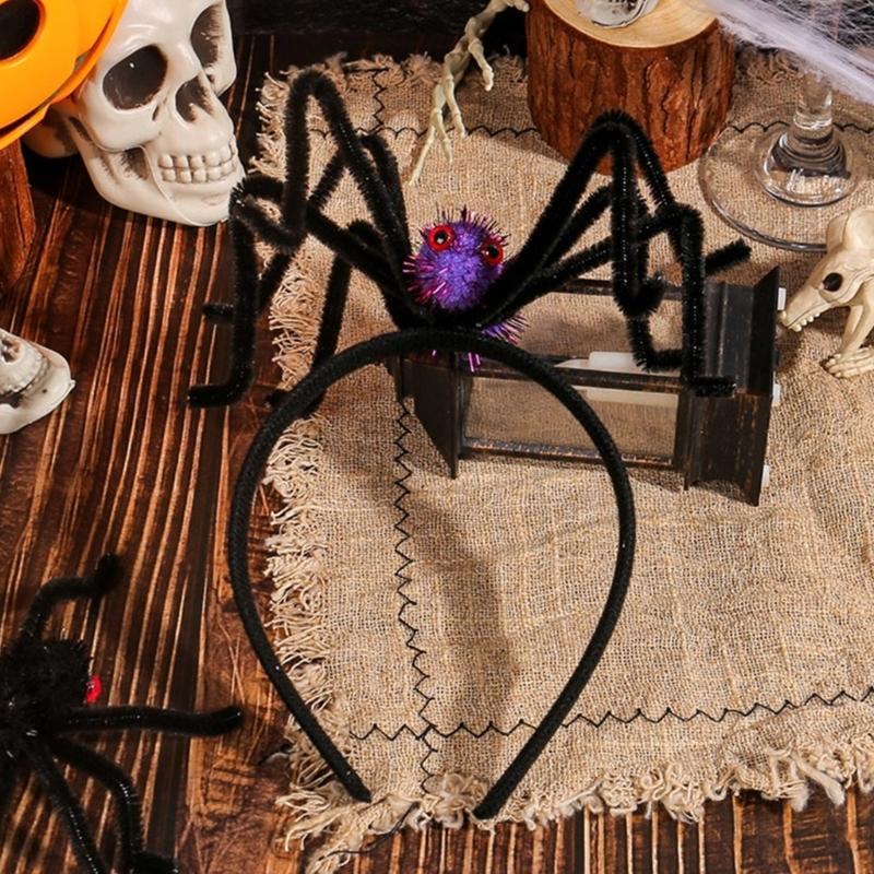 Pack of 10 Creative Halloween Party Headwears Comfortable and Durable Party Headbands for Halloween Festivities