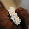 Elegant Lady Rubber Band Rope Pearl Hair Ring Girls Beaded Scrunchies Rubber Bands Ponytail Hair Accessories Elastic Headband