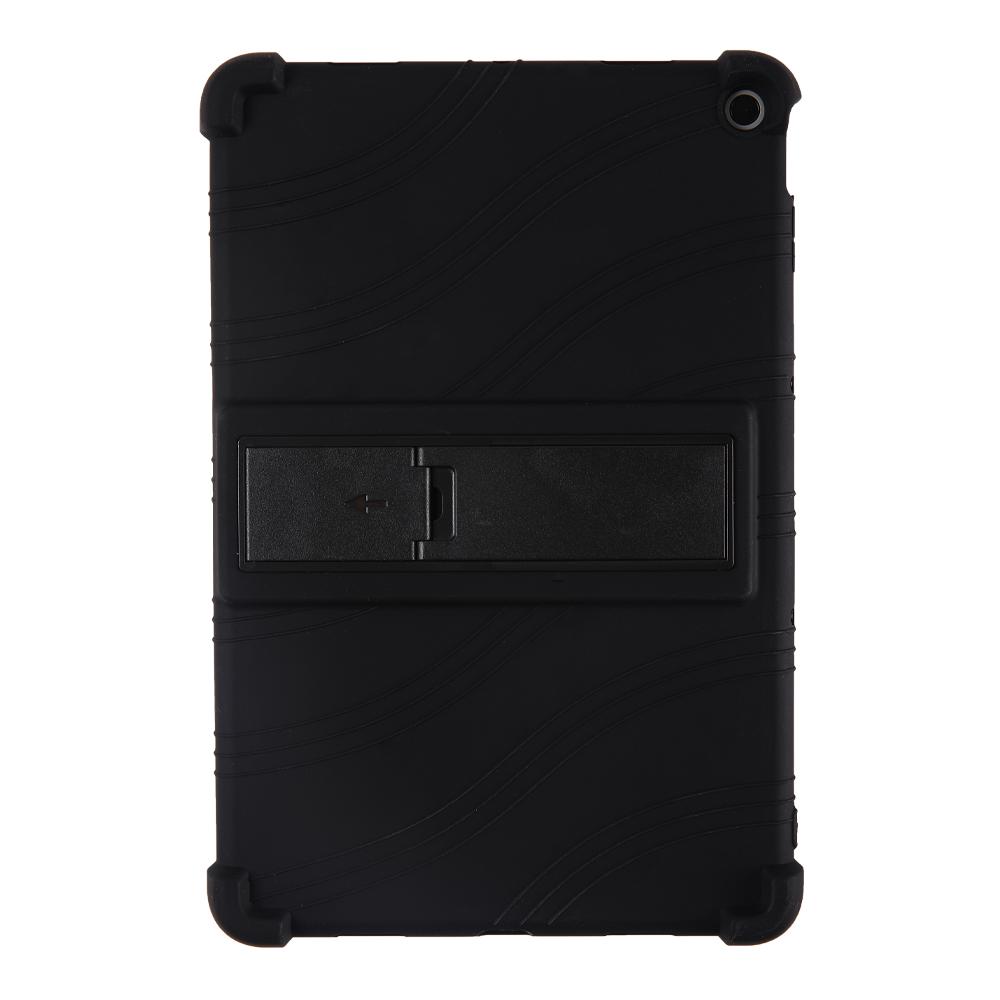 

For Google Pixel Tablet Silicone Case Folding Kickstand Tablet Shockproof Cover Black