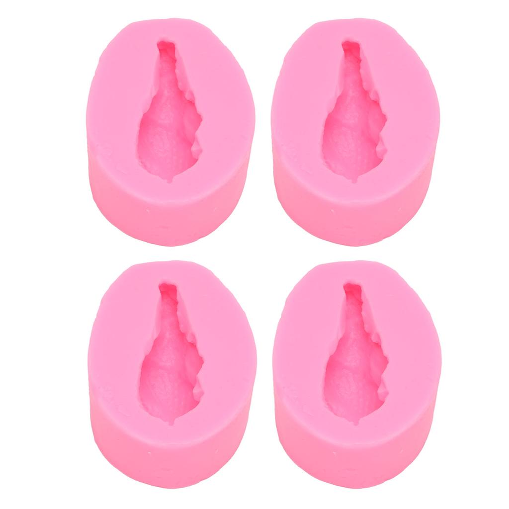 4 Stück Silikonform Drumstick-Form Fondant Silikonform Schokoladenkuchen Dekorationsform DIY Gebäck