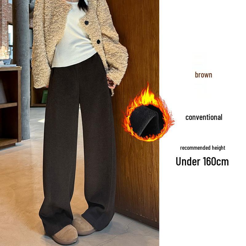Damen Weiße Weite Hosen - Herbst/Winter 2025 Locker Schlankmachende Jogginghosen