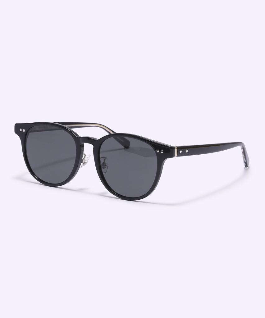 Alloaiweeo [Silverbite] Sbs1602 0920G Acetate Round Black Sunglasses