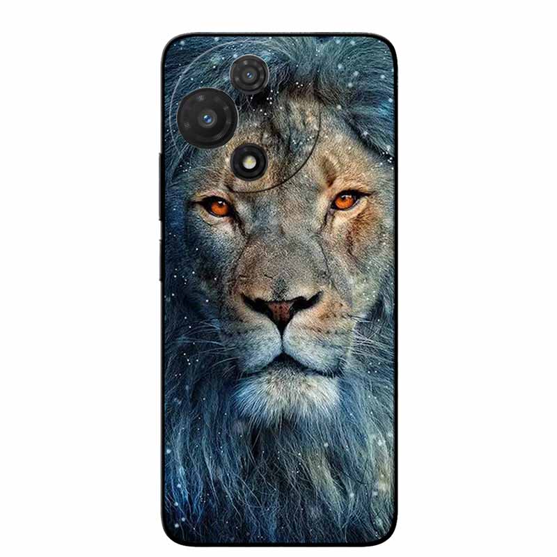For TCL 60R 5G Case T519H Fashion Protective Silicone Back Cover Cases For TCL 60 R Animal Black Phone Funda TCL 60R T519H Coque