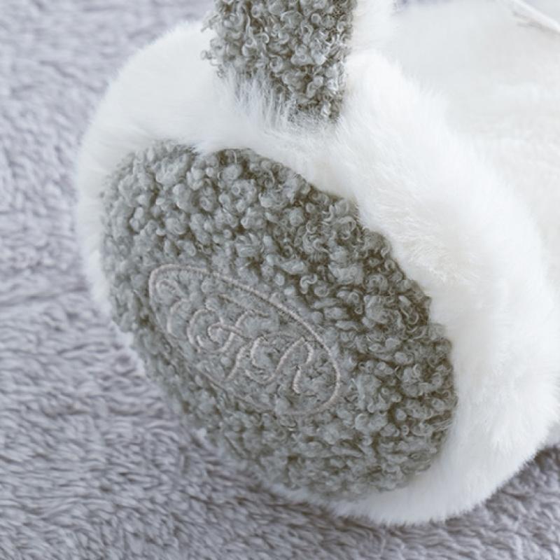 Căști cu blană Daiso Poggle Gri