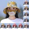 Wide Brim Face Mask Sun Hat UV Protection Fisherman's Hat Tea Picking Work Hat  Summer Outdoor