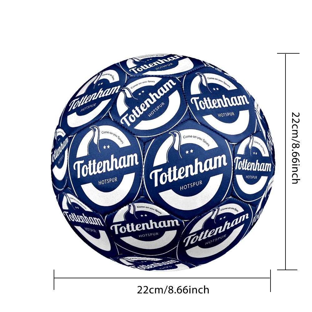 Pallone da Calcio da Partita Misura 5 Tema Tottenham Hotspur Pallone da Calcio Professionale da Esterno Morbido Pallone da Allenamento