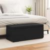 Black Stool 101 x 41 x 40 cm Faux Leather and Engineered Wood