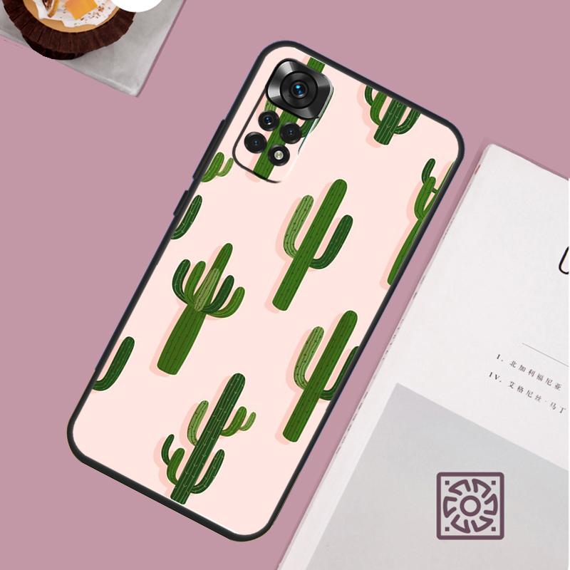 Plant Cactus Case For Xiaomi Redmi Note 14 13 12 11 10 15 Pro Plus Redmi 15 13 13C 10C 12C 14C 15C Cover