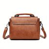 Vintage Turn-Lock Square Satchel Bag  Classic Handbag Shoulder Bag for Women Everyday Tote Crossbody Bag  Secure Travel Purse