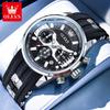 Brand Original Quartz Watch Men Sports Silicone Waterproof Luminous Multifunctional Chronograph Watches For Men