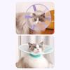 Protective Pet Cone Collar Comfortable Seethrough Mesh Collar Adjustable Size For Dog Cats After Surgical Recovery Aid
