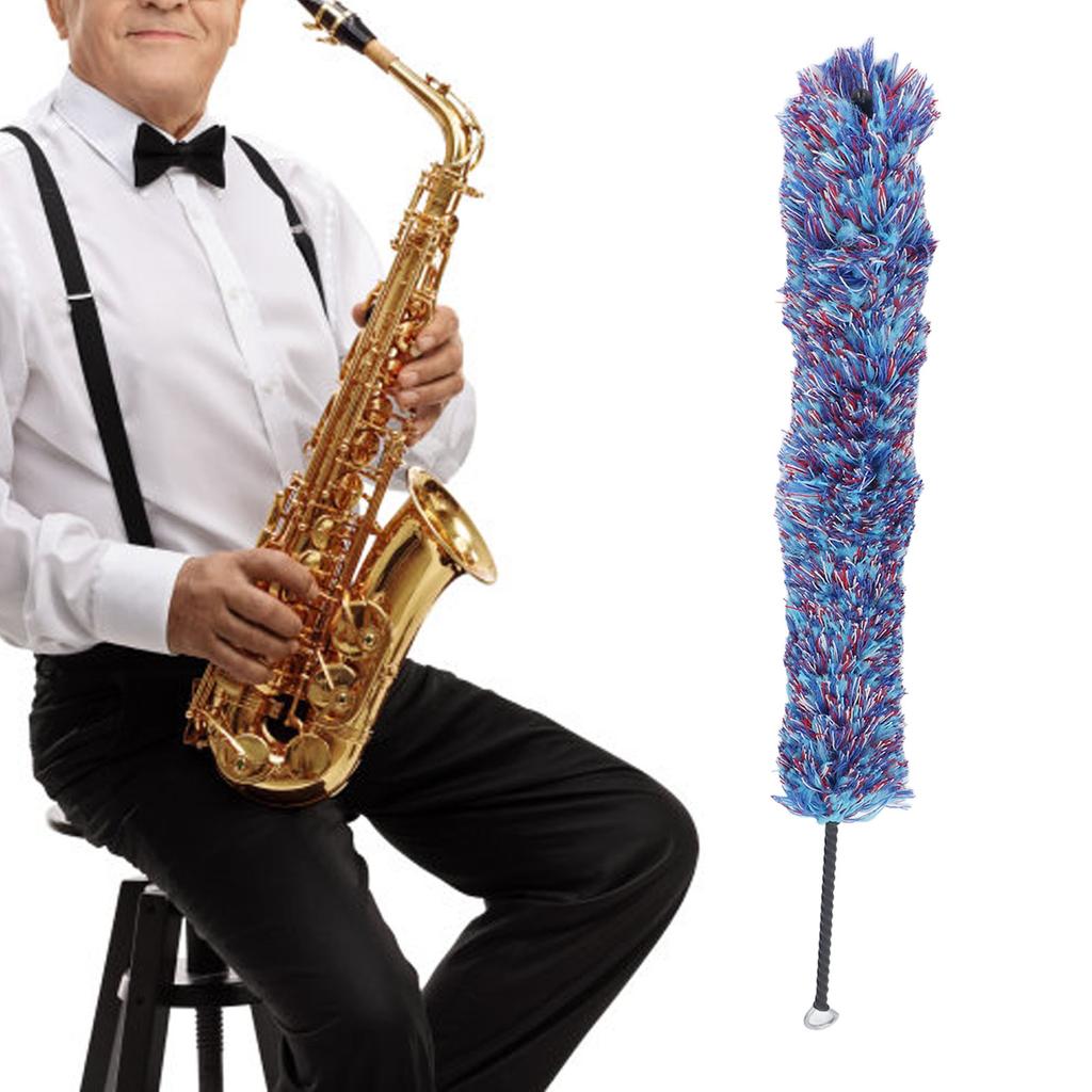 Clarinet Cleaning Brush Colorful Cotton Thread Saxophone Brush Flute Pipe Care Tool for Woodwind Ins