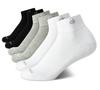 Athletic Sock Cushion Quarter Cut Ankle Socks Size Shoe Women's - (6 Pack), Size 4-10, Black/White/Grey