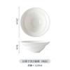 Creative Home Large Soup Bowl, Instant Noodle Bowl, Salad Bowl, High-End Large Soup Bowl, Internet Red White Stone Pattern Ceramic Tableware