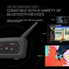 Cuffie per casco moto V6 Plus Interfono wireless Bluetooth5.0 Walkie-Talkie Musica vivavoce Comunicatore interfono 1500M per 6 ciclisti Doppio microfono