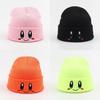 Fashionable Embroidered Eye Knit Hat With Cute Smiley Face Winter Warmth Women's Cap