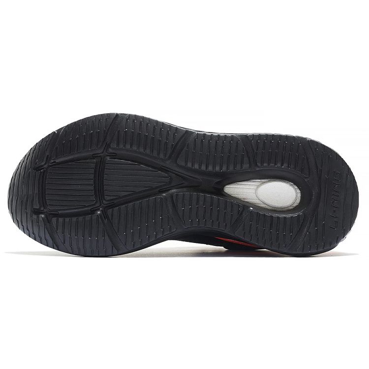 LiNing Fabric Shock Absorbing Non-Slip Wear-Resistant Breathable Low-Top Casual Shoes Men Shoes Black AGLS175-2