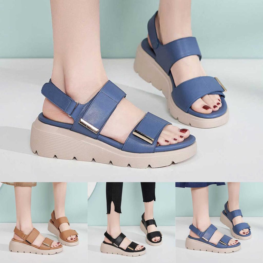Women'S Summer Casual Walking Sandals Lightweight Cushioned Hiking Sandal Platform Shoes For Womens Slingback With Straps