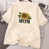 Heat Transfer Decals Mom Sunflower Clothes Stickers Hoodies Diy Heat Press Appliqued Thermal Patches Clothing Easy Print