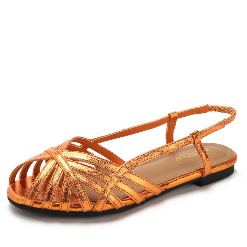 Rutschfeste Schuhe mit flachen Sohlen, Retro und vielseitige Damenschuhe