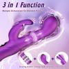 Vibrator Rotating Squeeze Dildo Adult Sex Toys 4IN1 G Spot Rabbit Vibrators Female Clitoral Stimulator with 10 Vibrating