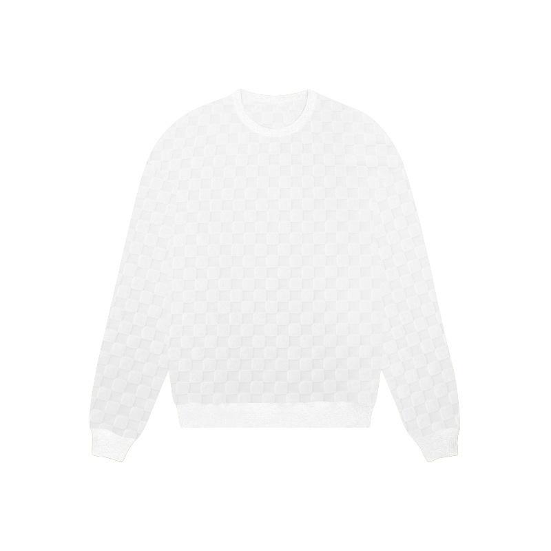 

Мужские повседневные топы Harajuku клетчатая футболка с длинным рукавом Мужская и женская уличная одежда Трикотажные толстовки Новый корейский тренд XXXL белый