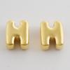 3/6pcs Real Gold Plated A-Z Stainless Steel Beads For Jewelry Making Supplies 2mm Hole Spacer/Loose Bead DIY Handmade Materials