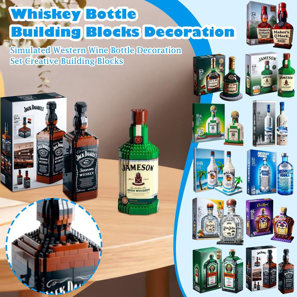 Lekekloss Whiskyflaske Importert Imiterende Utenlandsk Vinflaske Ornamentsett High-end Vinkultur Lekekloss Kreativ Lekekloss
