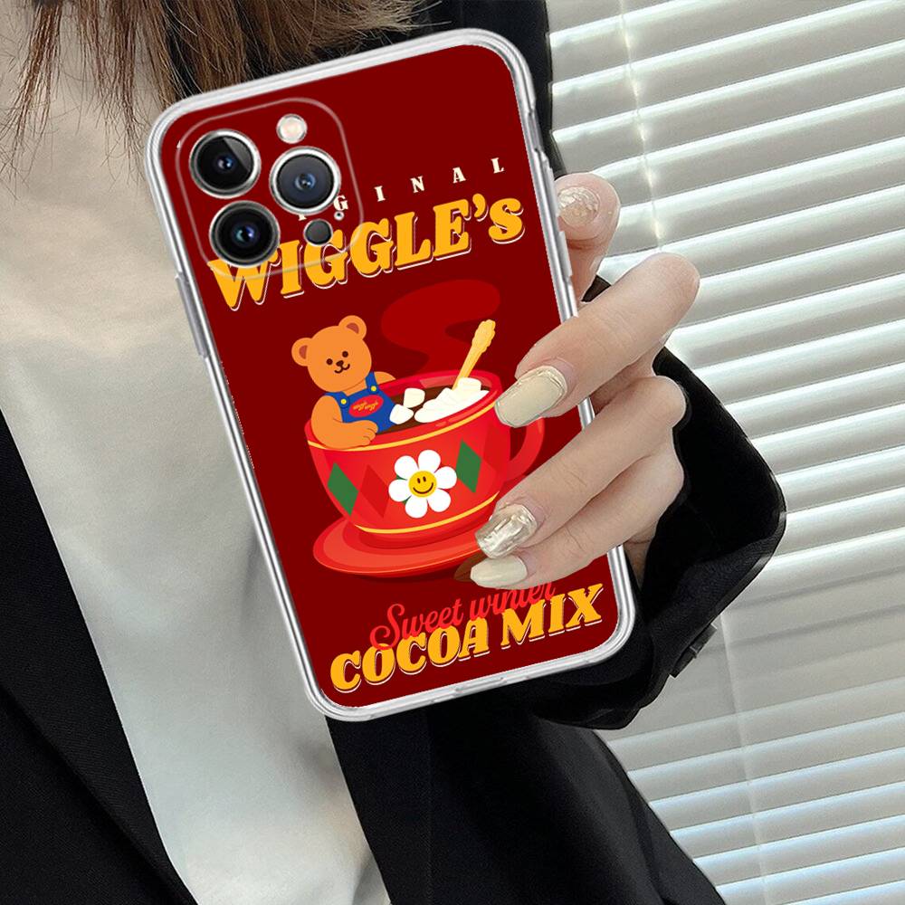 Cartoon Cute W-Wiggle W-WiggleS Phone Case For IPhone 17 16 15 14 13 11 12 Pro Max 16 Plus Transparent